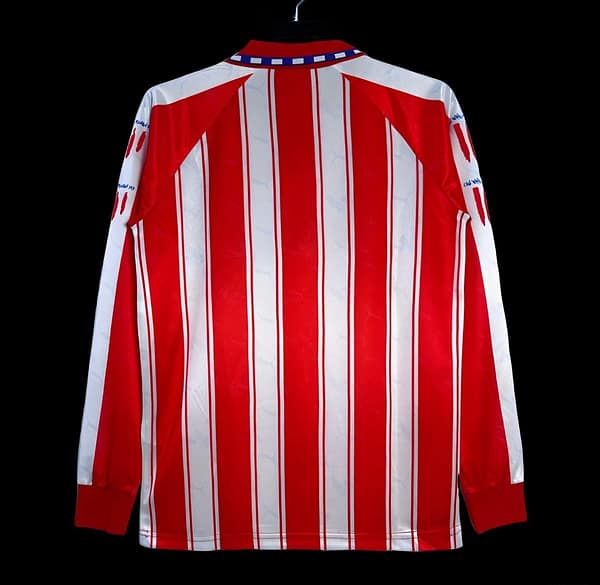 Retro 04/05 Long Sleeve Atletico Madrid Home Jersey - Image 2