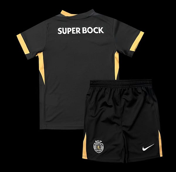 24/25 Kids Sporting CP Fourth Black Jersey - Image 2
