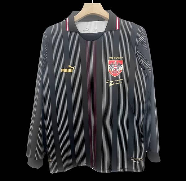 2024 Austria 50Th Anniversary Black Long Sleeve Jersey