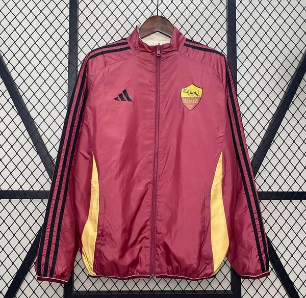 24/25 Roma Red/Beige Reversible Windbreaker