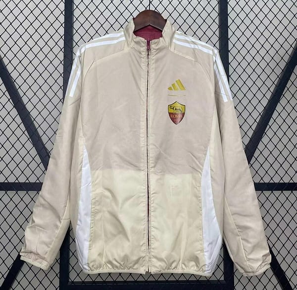 24/25 Roma Red/Beige Reversible Windbreaker - Image 2