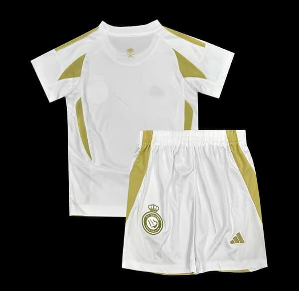 24/25 Kids Al-Nassr Third White Kit - Image 2
