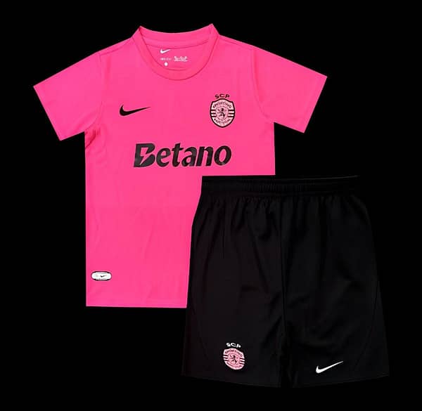 24/25 Kids Sporting CP Pink October Jersey