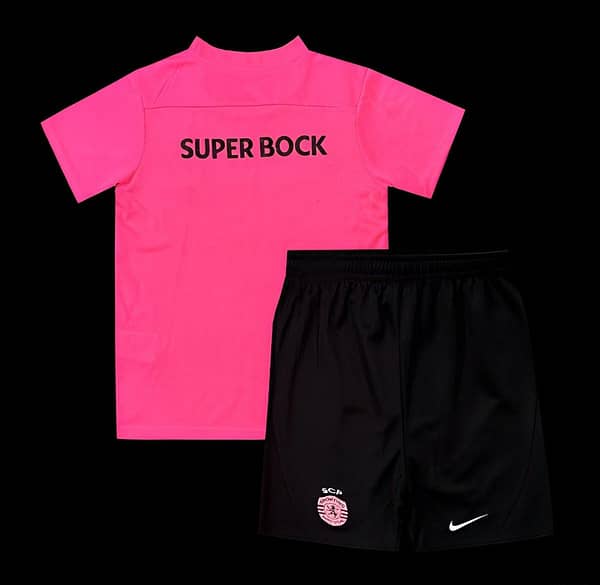 24/25 Kids Sporting CP Pink October Jersey - Image 2