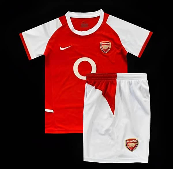 Retro Kids 02/04 Arsenal Home Jersey