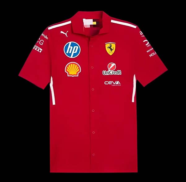Scuderia Ferrari 2025 Team Short Sleeve Shirt - F1 Racing Style