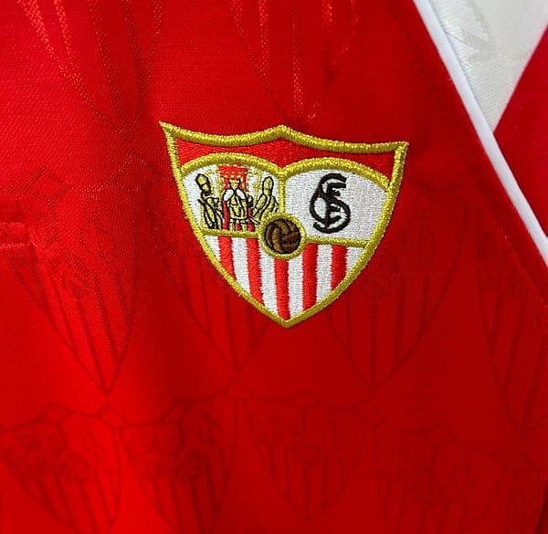 Retro 92/93 Sevilla FC Away Red Jersey - Image 3