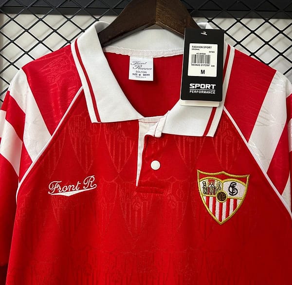 Retro 92/93 Sevilla FC Away Red Jersey - Image 6
