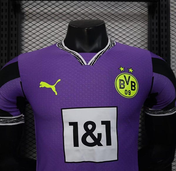 Player Version 24/25 Borussia Dortmund Anniversary 4th Goalkeeper Purple Jersey - Image 2