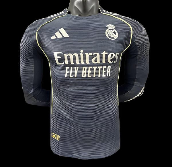 Player Version 25/26 Real Madrid Away Long Sleeve Jersey