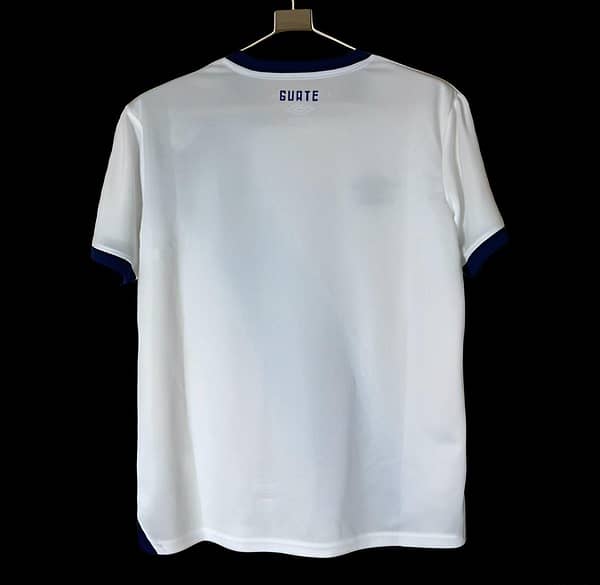 2025 Guatemala White with Navy Blue Diagonal Stripe Jersey - Image 2