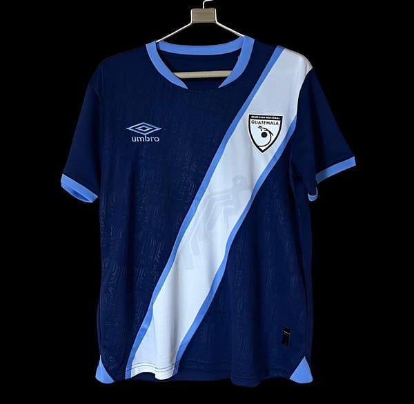 2025 Guatemala Navy Blue with White Diagonal Stripe Jersey