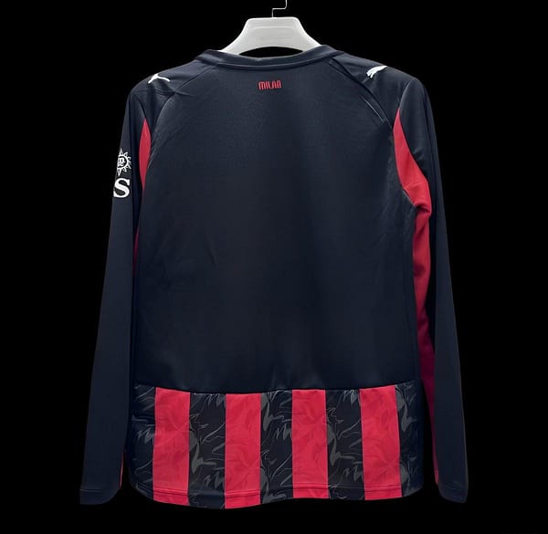 25/26 AC Milan Home Long Sleeve Jersey - Image 2