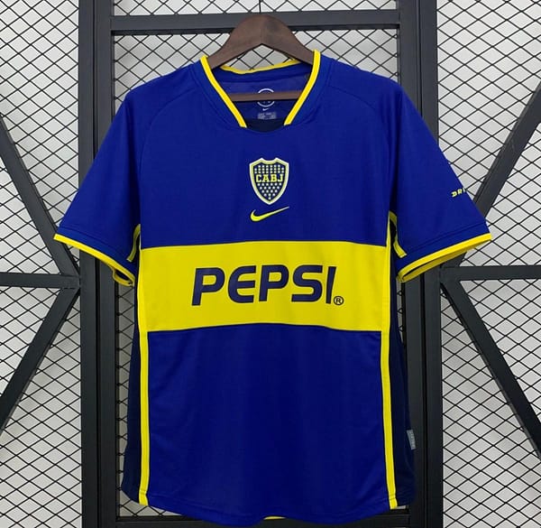02/03 Retro Boca Juniors Home Jersey