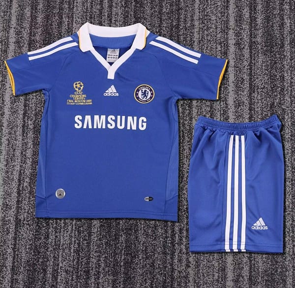 Retro Kids 07/08 Chelsea Home Champion Jersey - Image 10
