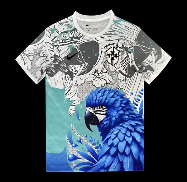 2025 Brazil Blue Parrot Special Jersey