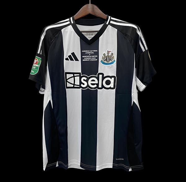 24/25 Newcastle United  CARABAO CUP Final EFL Customized  VS Liverpool Home Jersey