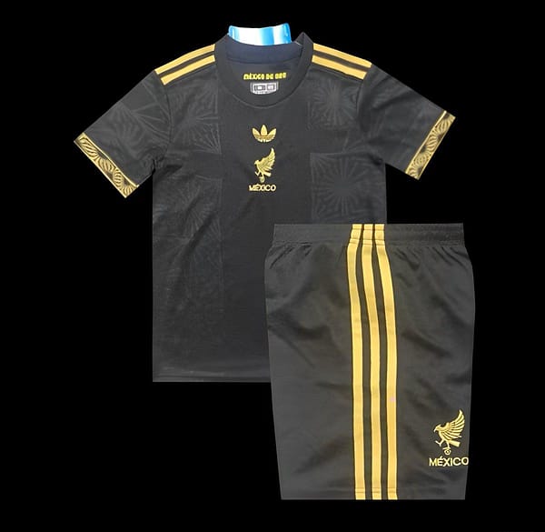 2025 Kids Mexico Gold Cup Black Special Jersey