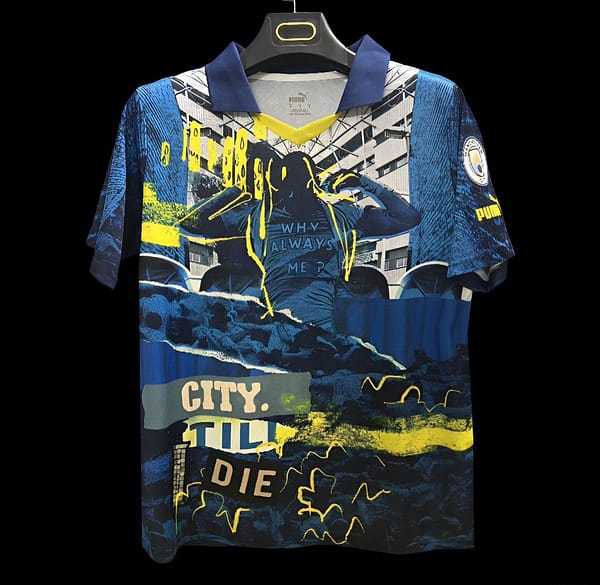 25/26 Manchester City ftblNRGY Special Bright Aqua-Blazing Blue Jersey