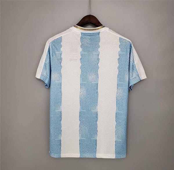 Retro 2021 Argentina Home Maradona Commemorative Edition Jersey - Image 2