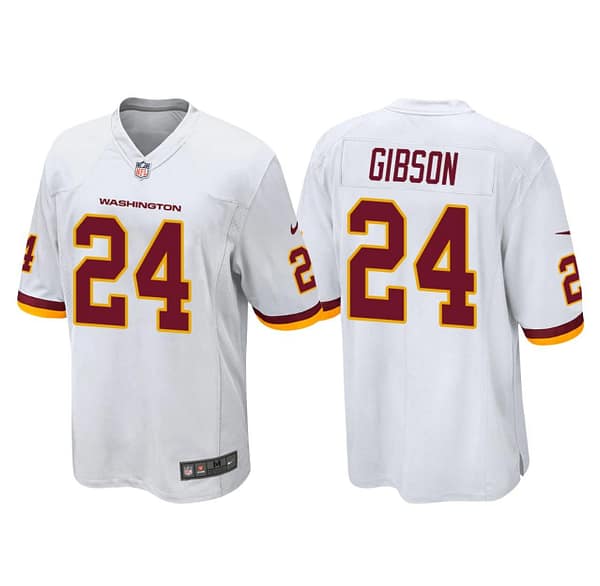 Men's #24 Antonio Gibson White Player Limited Team Jersey