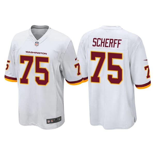 Men's #75 Brandon Scherff White Player Limited Team Jersey