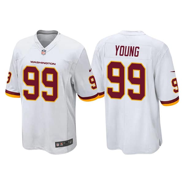 Men's #99 Chase Young White Player Limited Team Jersey