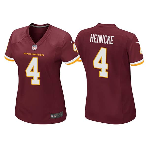 Women's Taylor Heinicke Burgundy Player Limited Team Jersey