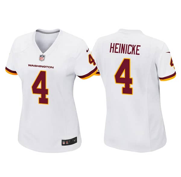 Women's Taylor Heinicke White Player Limited Team Jersey