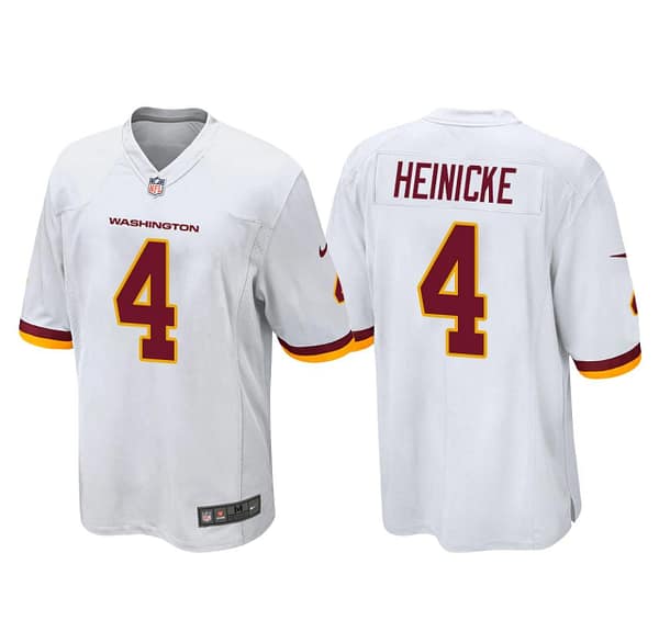 Men's #4 Taylor Heinicke White Player Limited Team Jersey