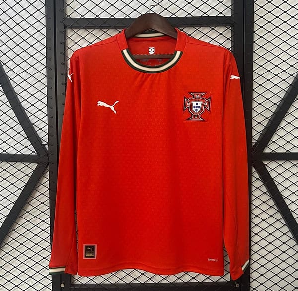 2025 Long Sleeve Portugal Home Jersey