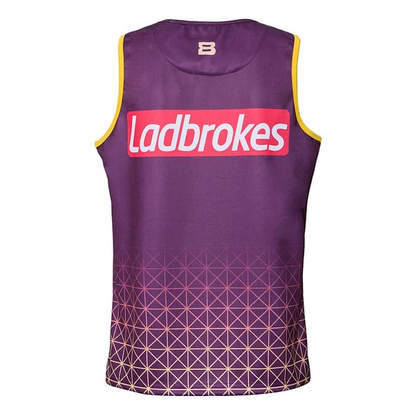 Brisbane Broncos 2020 Men's Training Rugby Singlet - Image 2