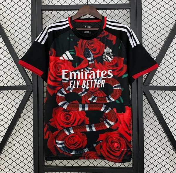 25/26 Real Madrid Special Red Rose Jersey