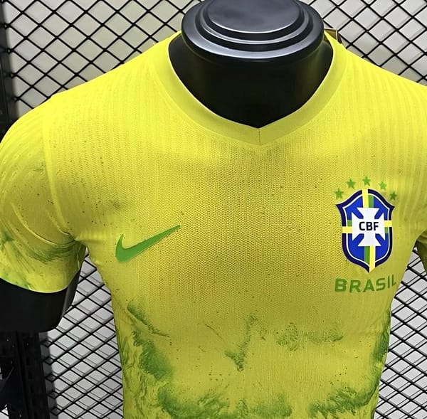 Player Version 2024 Brazil Yellow Special Jersey - Image 2