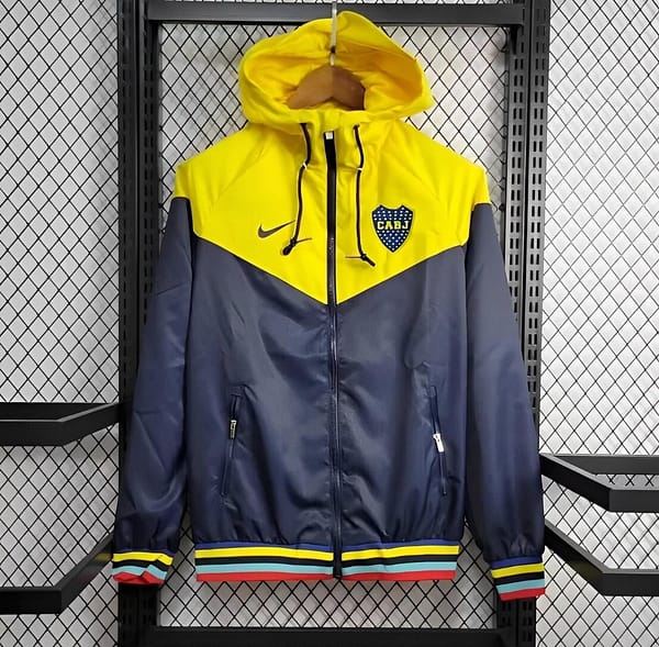 24/25 Boca Juniors Navy/Yellow Windbreaker