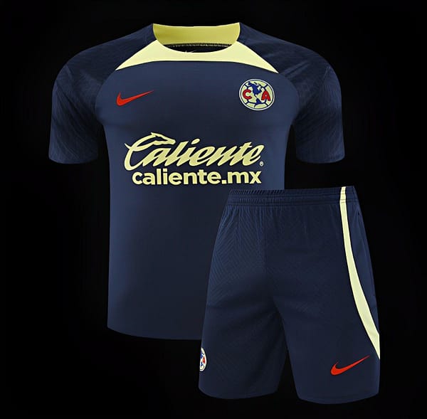 24/25 Club America Navy Short Sleeve Jeresy+Shorts - Image 21