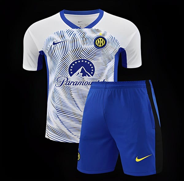 24/25 Inter Milan White Short Sleeve Jeresy+Shorts - Image 20
