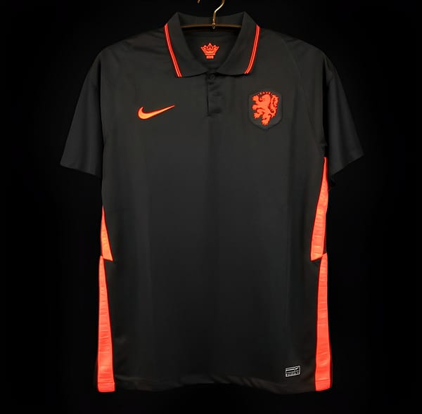 Retro 2020 Netherlands Away Black Jersey