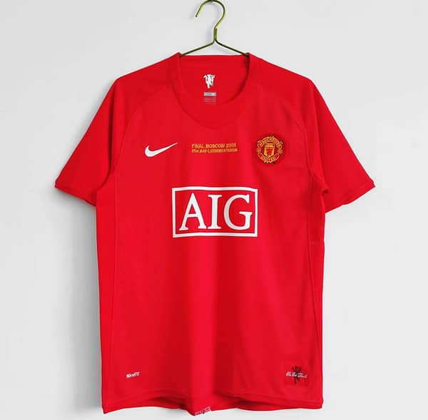 Retro Kids 07/08 Manchester United Home Jersey - Image 4