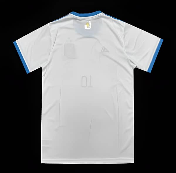 3 Stars Argentina White Training Jersey With Number 10 Printing - Image 2