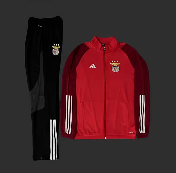 23/24 Benfica Red Full Zipper Tracksuit Full Zipper Jacket+Pants