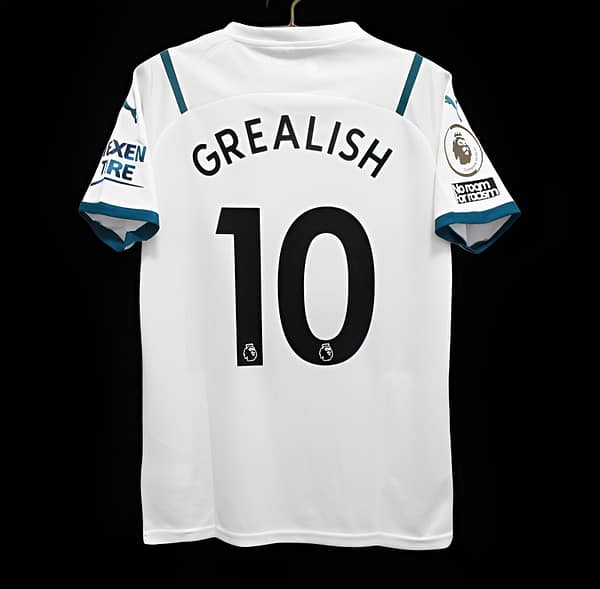Retro 21/22 Manchester City Away White Jersey - Image 2
