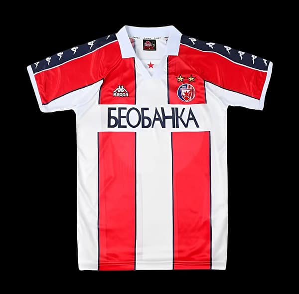 Retro 95/97 Red Star Belgrade Home Jersey