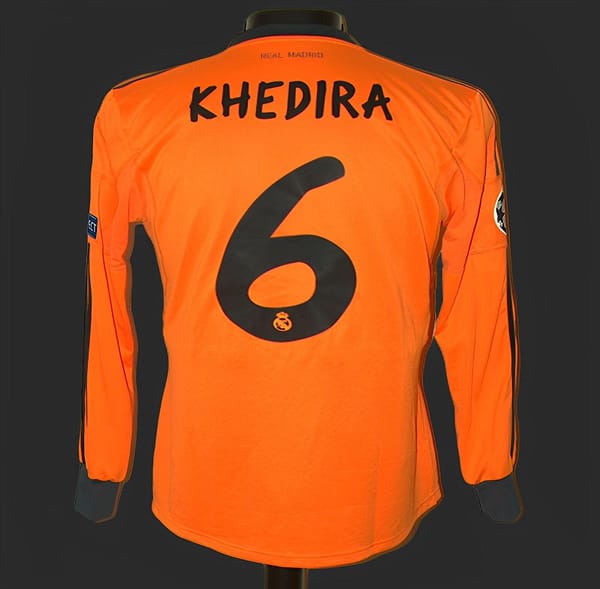Retro 13/14 Real Madrid Third Orange Long Sleeve Jersey Worn By Ronaldo - Image 4