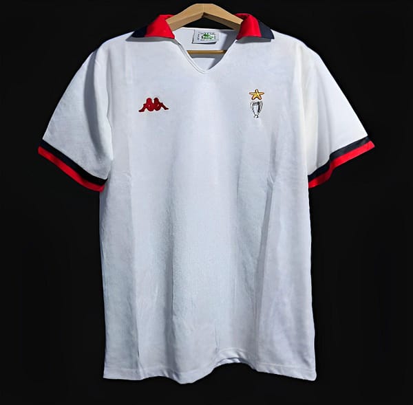 Retro 88/89 AC Miilan Away White Jersey