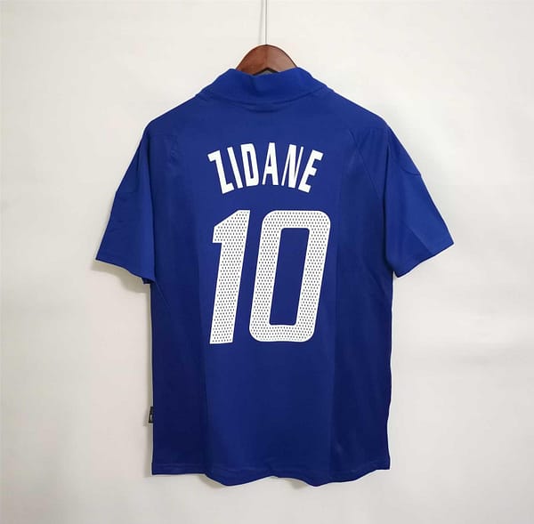 Retro 2002 France Home Soccer Jersey - Image 3