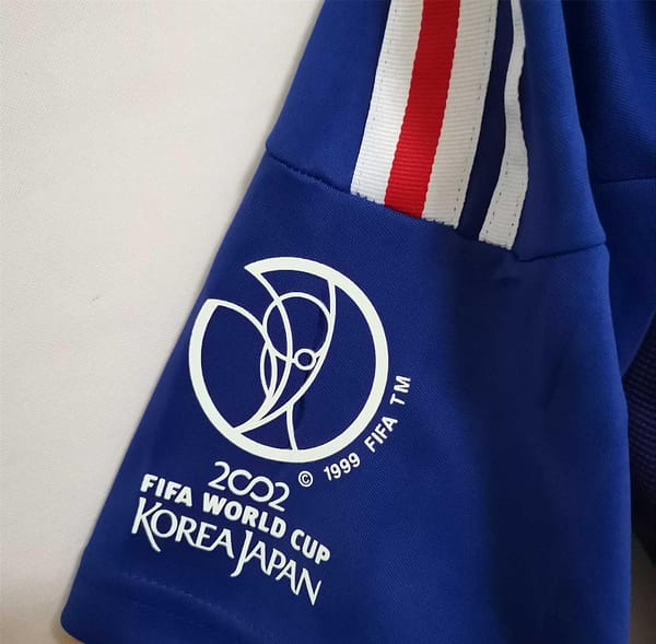 Retro 2002 France Home Soccer Jersey - Image 4