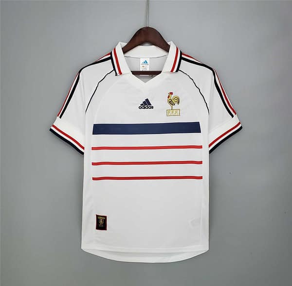 Retro 1998 France Away White Soccer Jersey