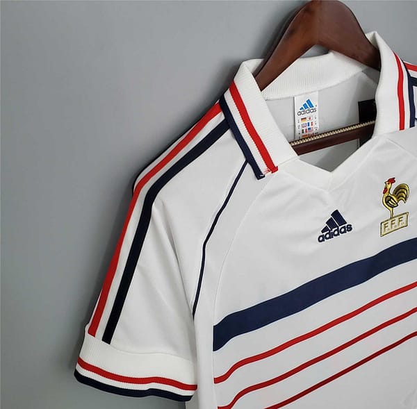 Retro 1998 France Away White Soccer Jersey - Image 12