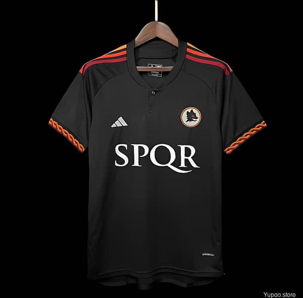 23/24 Roma Third Black Jersey - Image 2